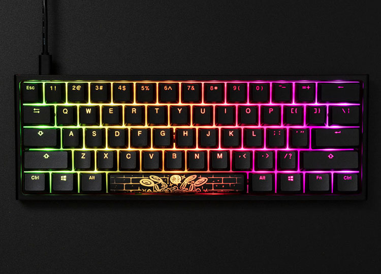 Hyperx X Ducky Limited Edition One 2 Mini 60 Percent Form Factor One 2 Series Miniature Mechanical Keyboard
